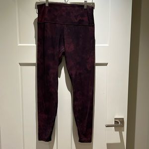 Lululemon Align™ High-Rise Pant 28” - Diamond Dye Cassis Black.